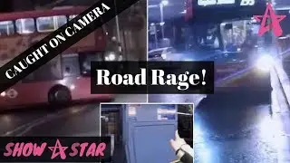 Extreme Road Rage! biker launches attack on bus driver who tried to drive off! - ShowStar