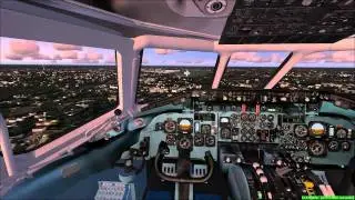 FS2004 - Landing at Bremen Airport-Germany with McDonnell Douglas MD-80 Spanair.mp4