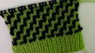 Easy and beautiful two color design / 2 color knitting pattern for baby sweater and cardigan