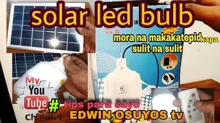 Solar led bulb 190w Unboxing LED Bulb Intelligent Emergency