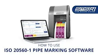 SMS-R1 | ISO 20560-1 Pipe Marking printing application