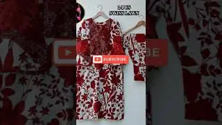 #SOUNF KHUSHBOO 2 pice Stitch Swiss Lawn suit#