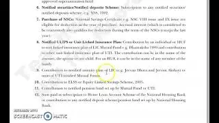 Section 80C Deduction (Life Insurance Premium, contribution to Provident Fund etc.), Part 2 of 2