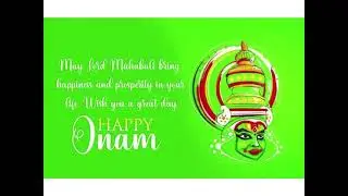 Onam Wishes with Happy Music 🎶 | Onam Gif Images with Quotes | Happy Onam What&rsquo;s up Status| Like👍
