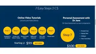 USMLE | Step 2 CS | ONLINE VIDEO TUTORIAL | 7 EASY STEPS 2 CS