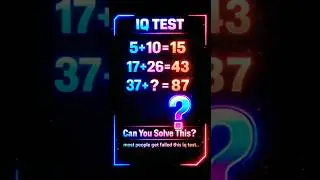 only 1% can solve this IQ test 🧠#shorts #iqtest #braintest #viral