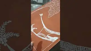 Tribal Warli Art of India...!!!! |Coastline painting | Daily Challenge #31 | #shorts