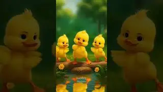 💕Cute duck dance beside the stream 🥰#duckling #duckdance #animals #cuteducks #dance #duck