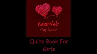 |Heartfelt| Quite Book For Girls (Handmade)