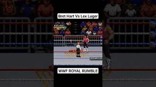 WWF ROYAL RUMBLE - Bret Hart Vs Lex Luger 😂😛 #shorts #retrogaming