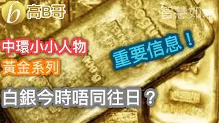 中環小小人物 黃金系列 白銀今時唔同往日？［智慧如水 &ndash; 高B哥 GBG］