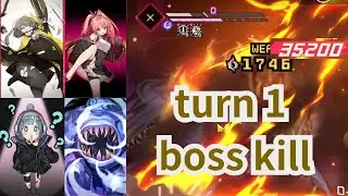 【卡厄斯夢境】美夢otk 第一回合抽乾牌庫 (Chaos Zero Nightmare 1 turn kill boss)