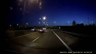 Zderzenie z sarną na S8 zjazd Łozina