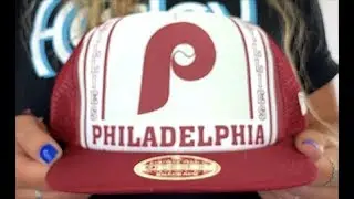 Philadelphia Phillies BANNER FOAM TRUCKER SNAPBACK Hat by New Era