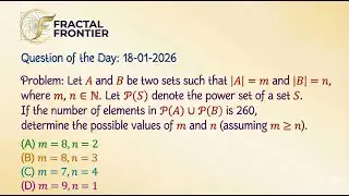 Set Theory Challenge: Power Set Union | Solving for m & n | 18th JAN 2026