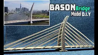BA SON Bridge Model | DIY | Cardboard Cable-stayed Bridge