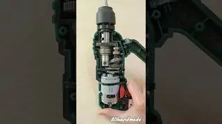 How Rotary Hammer Drill Works - Slow Motion Parkside Cordless Rotary Hammer Drill #hammerdrill