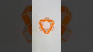 [Shorts]매직 스네이크 큐브 24단(루빅스 스네이크) - 눈송이 / Magic snake cube 24 pieces(Rubik's snake) - snowflake