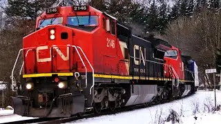 Canadian Railroads Going Thru Historic Yale Along The Mighty Fraser Canyon