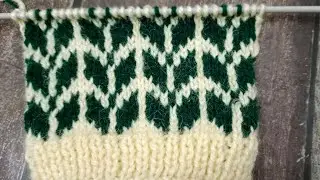 जेंट्स स्वेटर/कार्डिगन के लिए बेस्ट 2 रंग का डिज़ाइन/Easy Two Colour Knitting Pattern in Hindi #294