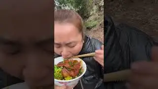 白菜薹，臘肉炒蒜葉，兒菜 #家鄉的美食誘惑