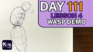 Draw With Me! Wasp Demo Pt. 2 | Day 111