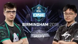 Dota2 - Alliance vs. Team Secret - Game 2 - Group B - ESL One Birmingham 2019