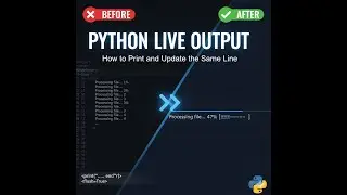 Python Live Output: How to Print and Update the Same Line