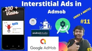 How to implement Interstitial ads (Admob) in Android app in 6 minutes ? || #Admob #interstitial_ads