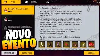 NA SEXTA! COMO PEGAR OS ITENS GR&Aacute;TIS, NOVO EVENTO FF, NOVIDADES FREE FIRE