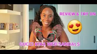 Kharyzma: GUCCI KIKA WEB  THONG SANDALS Unboxing & Try On