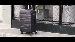 Coolife Luggage Aluminium Frame Suitcase with TSA Lock 100% PC (M(24in), Silver)