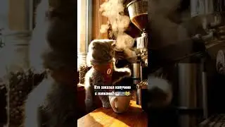 ☕😹 Кот-бариста на смене #cat #cats #cute #funny #tiktok #shorts #котики #кот #funnycats #котофейка