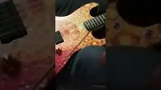 First Act guitar (cheap) + Fleor Ceramic Humbucker (bridge)