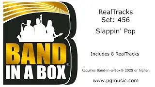 Band-in-a-Box&reg; 2025 - RealTracks Set 456:  Slappin' Pop
