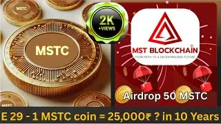 Ep. -29  | E 29 - 1 MSTC coin = 2,500 or 25,000 ₹ ? in 10 Years | The Humble Trader | Jio Coin