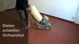 Dielen schleifen Ochsenblut