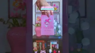 ~ What does #MYMELODY smell like? 🌷🎀 | #miniso #sanrio #sweet #pink #cute #kawaii #perfume #shorts