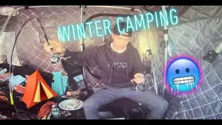 WINTER CAMPING Red Lake Minnesota