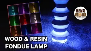Изготовление лампы из дерева и смолы | на токарном станке Hafco WL-14V