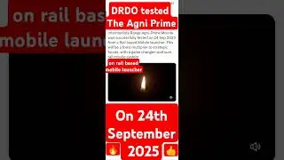 Intermediate range #Agni prime missile on Rail based mobile launcher#drdo #agniprime