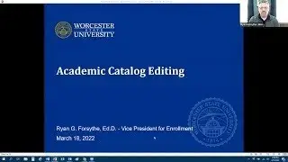 Academic Catalog Editing Session - 2023-2024