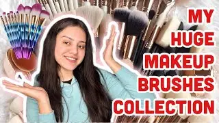 My huge makeup brushes collection | Affordable makeup brush sets💸 Kp styles
