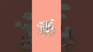 Tiny cloud city #art #voxelart #videogame #videogames