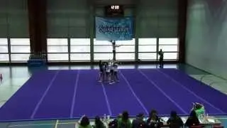 SFO15 - Junior AllGirl Group Stunt - Blue Explosion ‐ Blue fire - Spirit Fever Open 2015