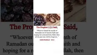 All of his sins will be forgiven#ramadan #fasting #hadith #shorts