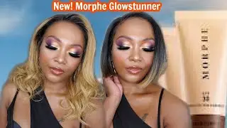 NEW MORPHE GLOWSTUNNER TINTED MOISTURIZER & Morphe 35m boss mood Eyeshadow tutorial