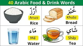 Arabic Words for Food & Drinks | Learn Basic Arabic Vocabulary for Beginners