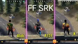 ALOK vs K vs A124 Free Fire ABILITY TEST  ? ? ? ? ? 🤔🤔🤔🤔
