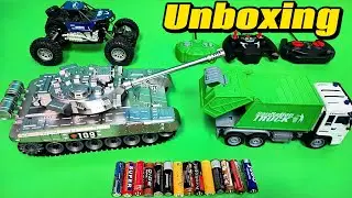 RC Tank , Garbage Truck , Climbing Car , Unboxing Powerful Test & Review 😮💥 | RCRCBOX 